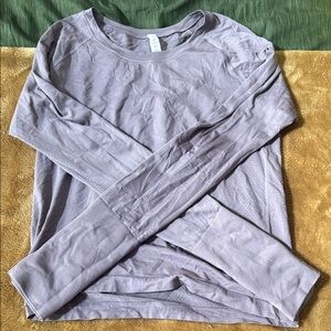 lululemon athletica Long Sleeve Tee in Light Purple